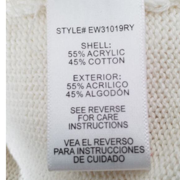 Altar'd State Womens Size Medium Sweater Bell Sleeve Cottage Boho Open Weave - Picture 4 of 7